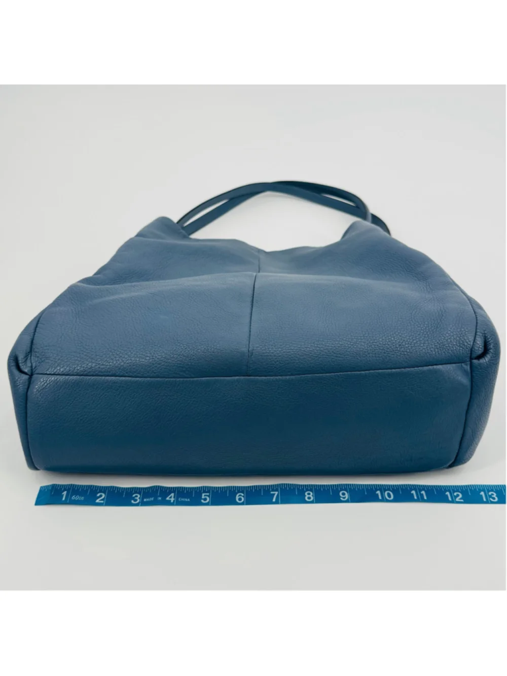 Coach 26224 Madison Pebbled Leather Hobo Bag Blue